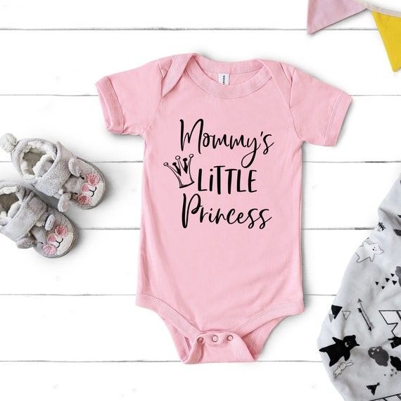 Mommys Little Princess Svg Baby Girl Onesie Svg Design Etsy
