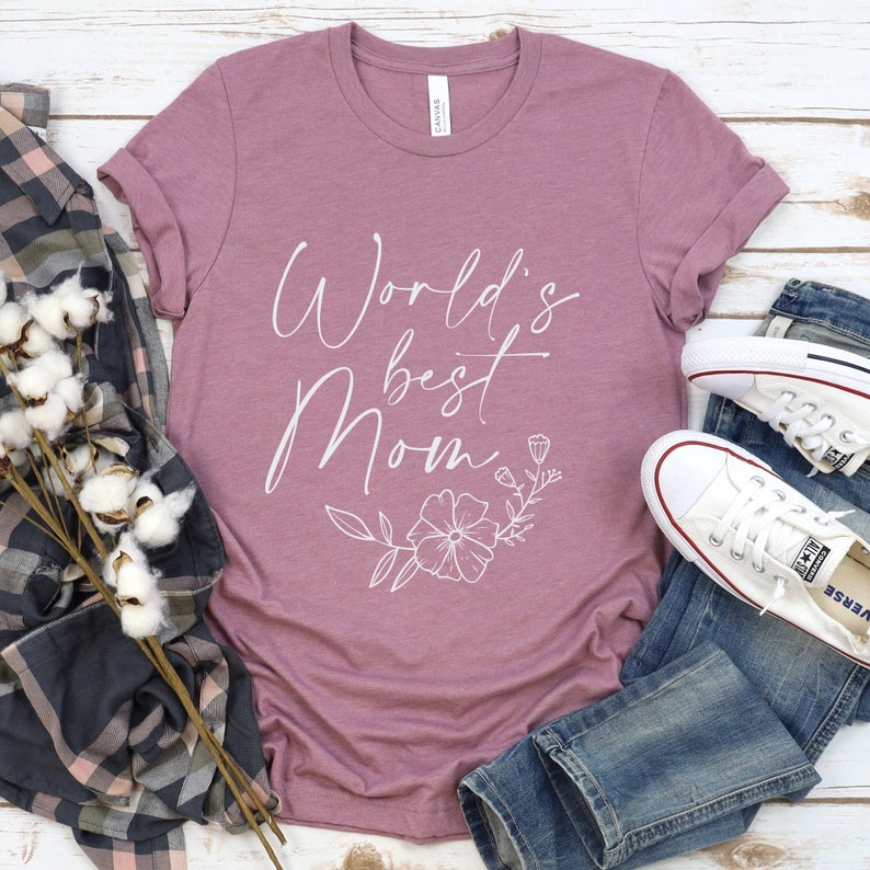 World's Best Mom Svg Wildflowers Svg Mother's Day - Etsy