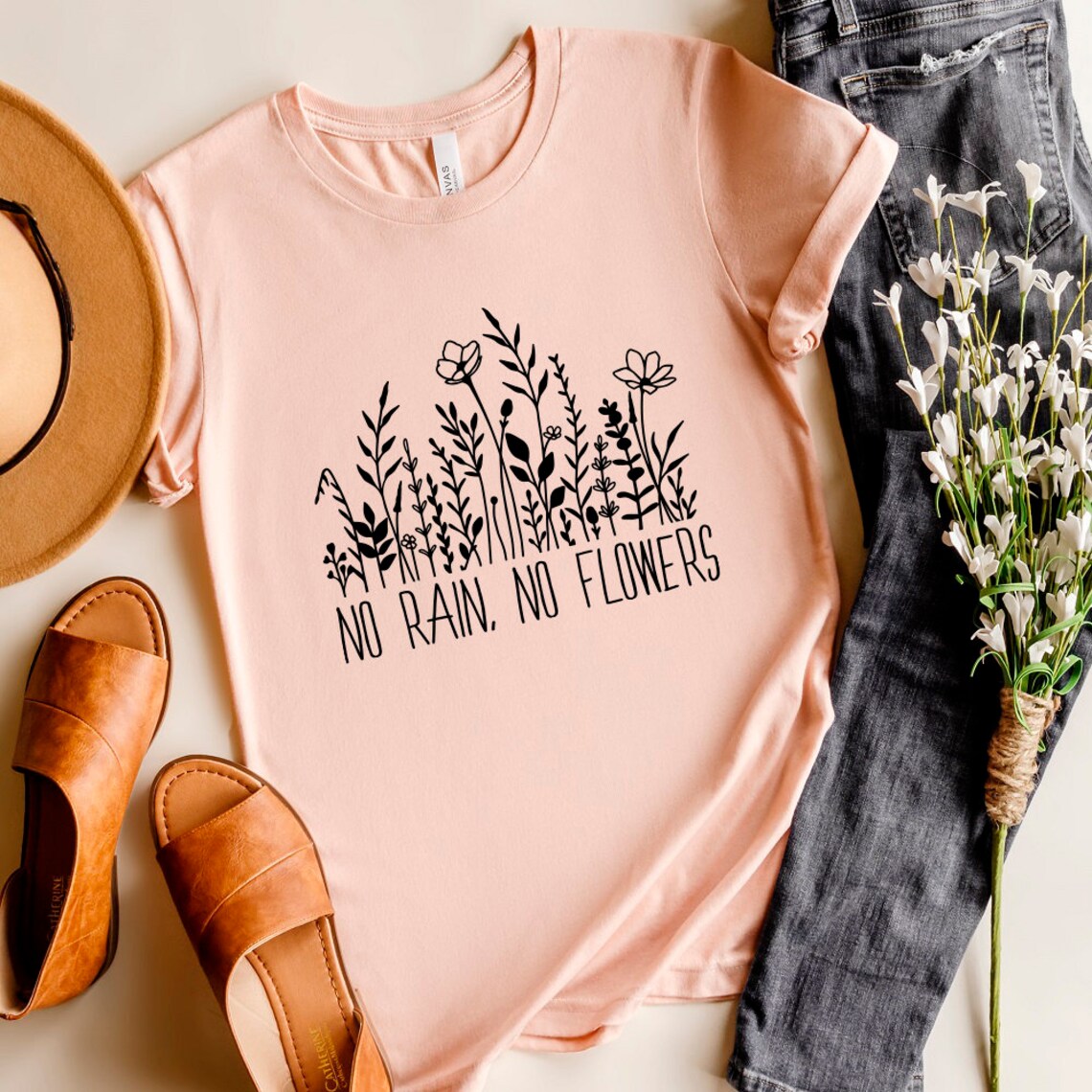 No Rain No Flowers Svg Plant Shirt Svg Files Spring Svg Etsy Australia