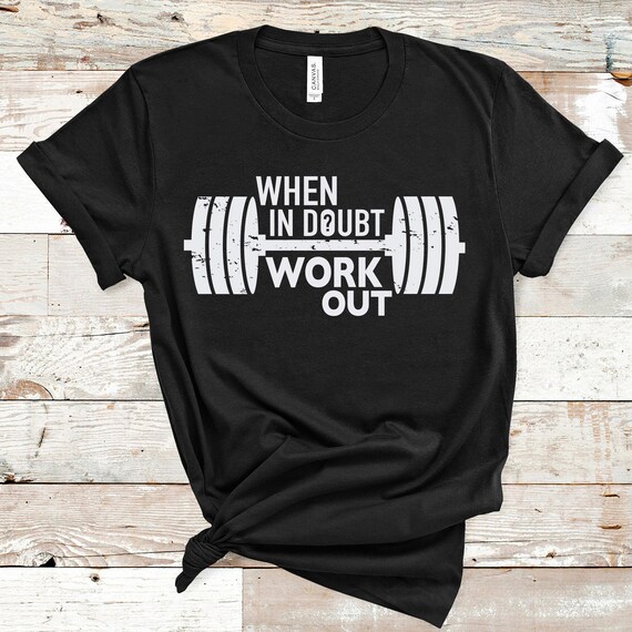 When in Doubt Work Out SVG Workout Design Svg Motivation Gym | Etsy