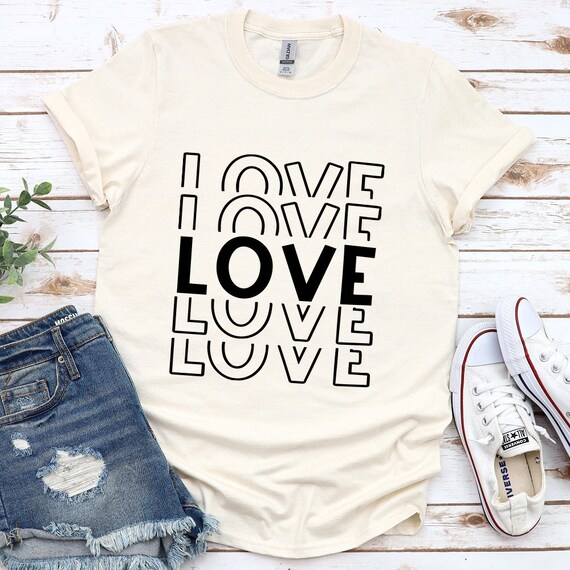 Love Shirt SVG Design: Cricut Cut Files (Digital Download)