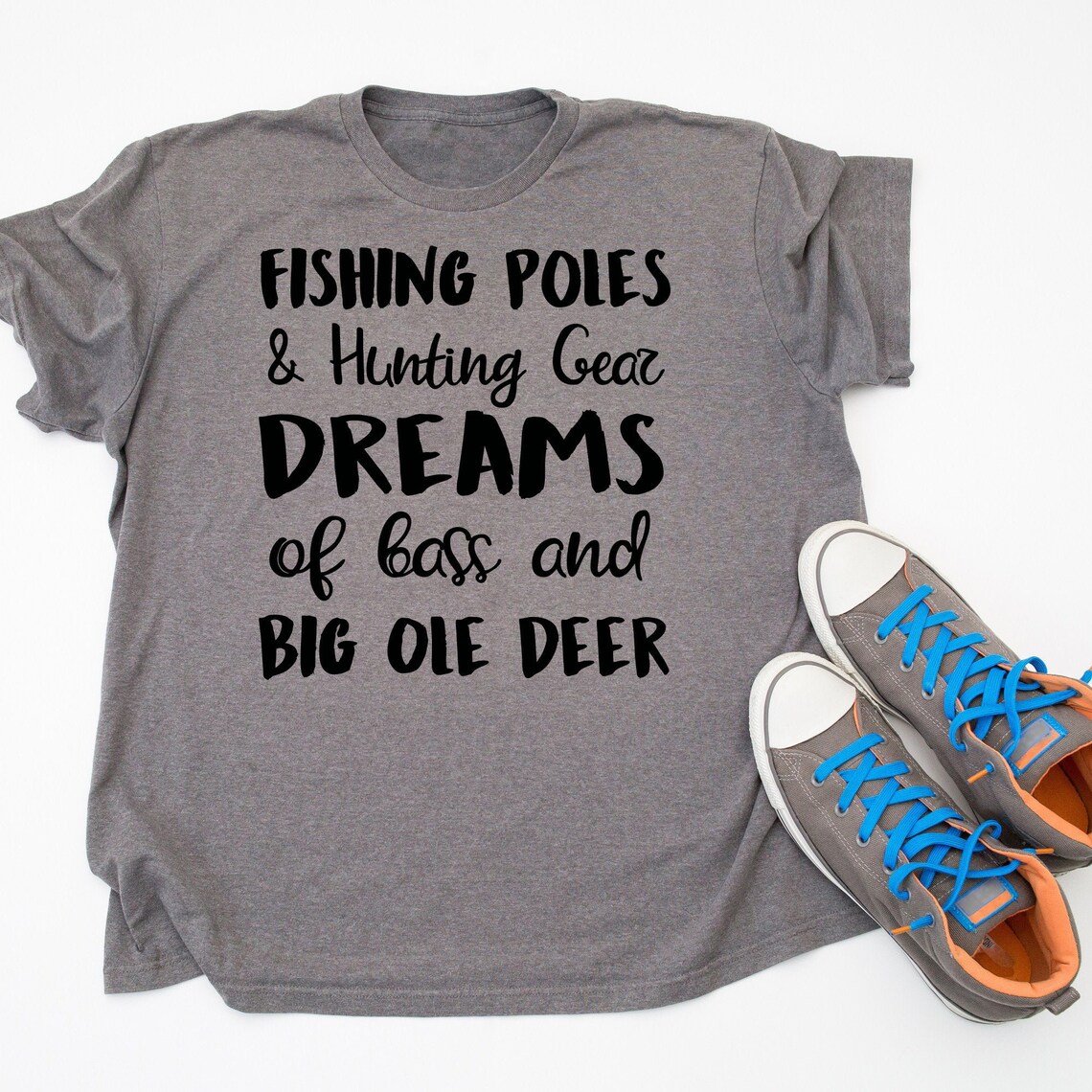 Fishing Poles and Hunting Gear Dreams of Bass and Big Ole Deer Etsy