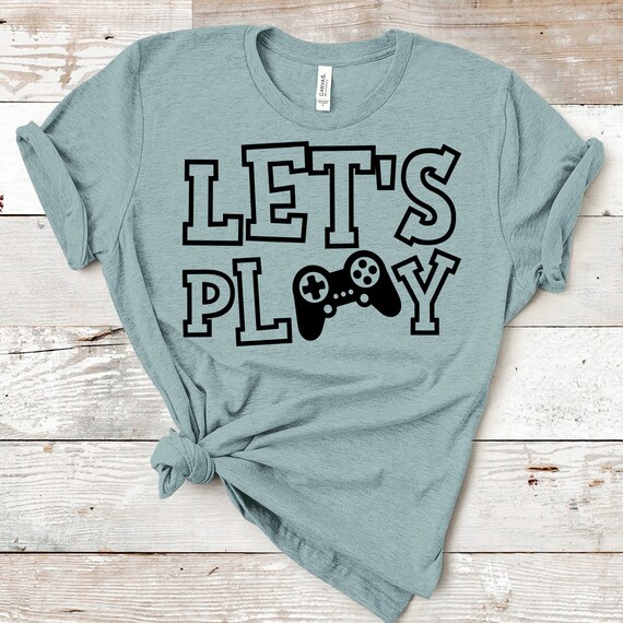 Let's Play SVG Files for Cricut Gamer Shirt Svg Design - Etsy