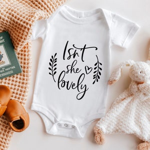Isn&#39;t She Lovely Svg Png Dxf Files Instant Download, Baby Girl Svg, Newborn Girl Svg, Nursery Svg, Baby Svg  File for Cricut and Silhouette
