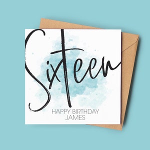 Carte de 16e anniversaire pour lui | 16e anniversaire | Joyeux 16e anniversaire