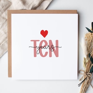 Carte 10e anniversaire pour lui | Dix ans