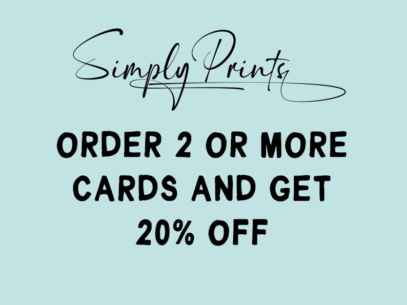 a blue background with a black and white sign that says simply prints order 2 or