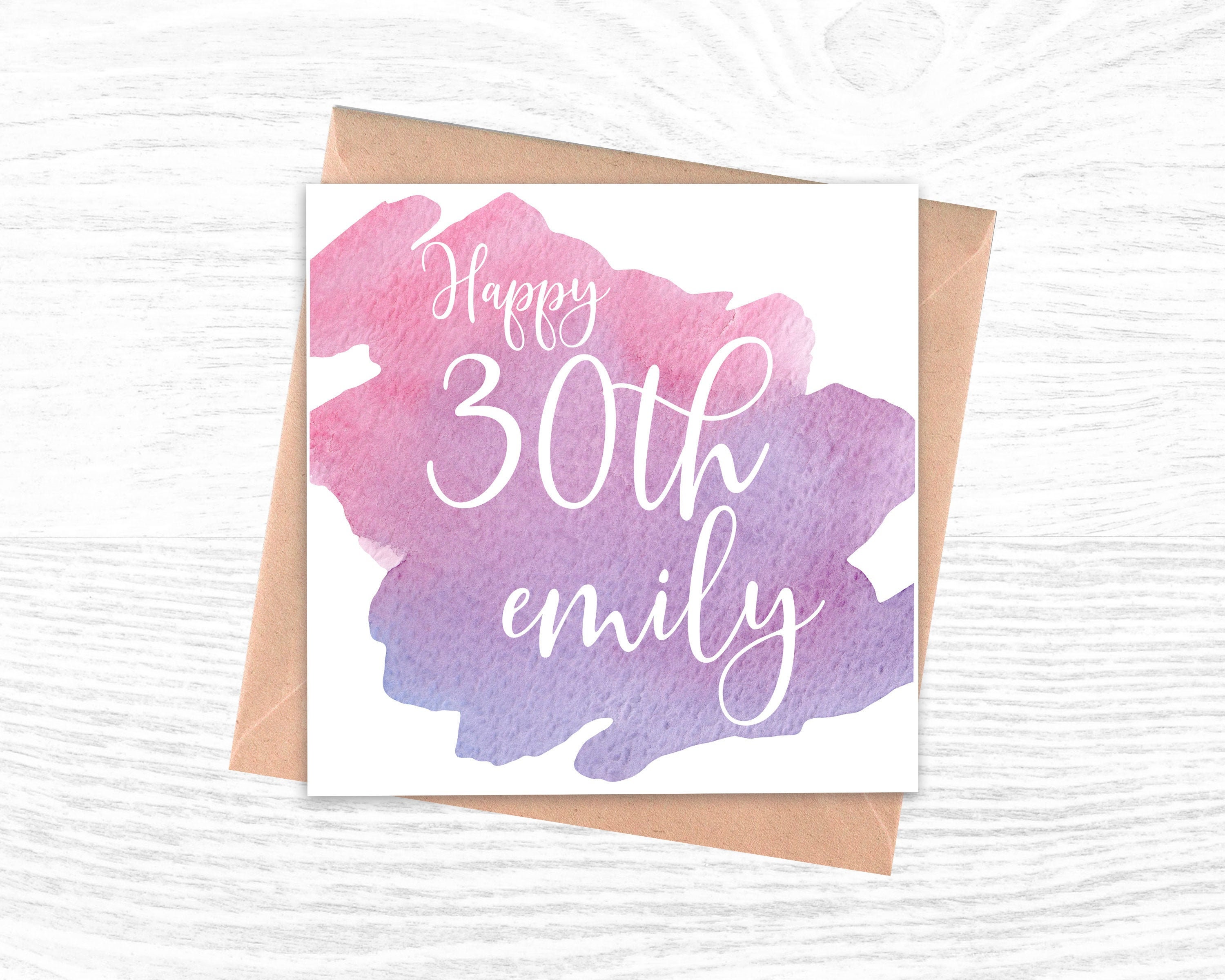 Personalised 30th Birthday Card for Her Happy 30th - Etsy