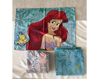 Vintage Disney The Little Mermaid Twin Bedding Set