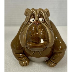 Vintage Bulldog Ceramic - Etsy