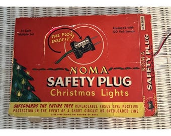 Noma Christmas Lights 15-LIGHT Bulb Set with  Display Box (Box Is Very Rough)