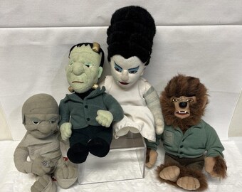 4 Vintage  90's Universal Studios Stuffins Monster CVS