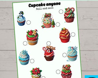 Cupcake Anyone Savings Challenge, Money Savings Challenge, Instant Download, Roll and Save, Printable PDF