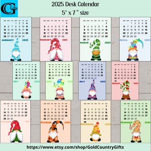 Blanco maandelijkse kalender, afdrukbare maandkalender 2025, bureaukalender, kalender 2025, afdrukbare kalender, direct downloaden