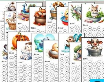Low Income Savings Challenge Bundle, Money Savings Challenge Bundle, Savings Challenge Printable, Savings Tracker, Instant Download