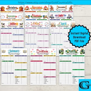 Paycheck Budget Planner Bundle, Paycheck Budget Tracker, Finance Planner, Zero Based, Sheet Binder, Budget Planner, Monthly Bill Tracker
