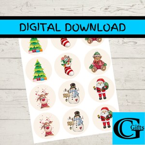 Printable Christmas Gift Tags | Instant Download | Printable Merry Christmas Gift Tags | DIY Christmas Tags | Digital Christmas Gift Tags