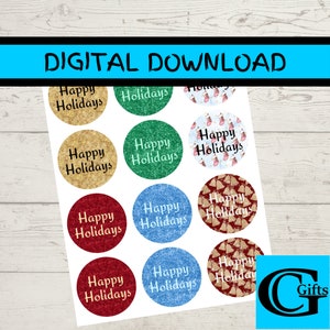Printable Christmas Gift Tags | Instant Download | Printable Merry Christmas Gift Tags | DIY Christmas Tags | Digital Christmas Gift Tags