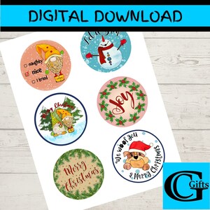 Printable Christmas Gift Tags | Instant Download | Printable Merry Christmas Gift Tags | DIY Christmas Tags | Digital Christmas Gift Tags