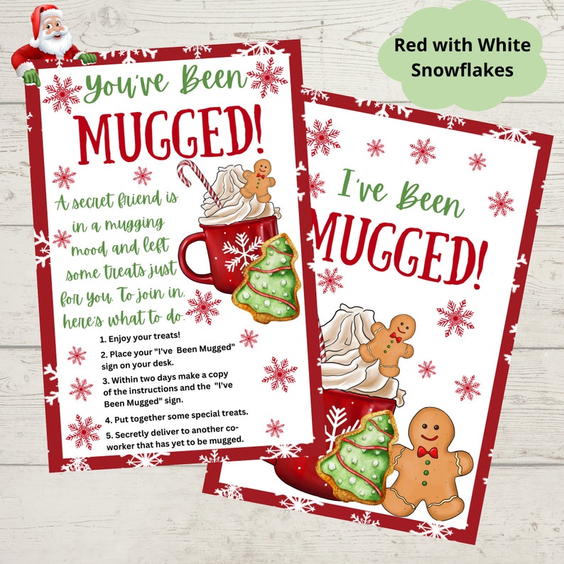 Youve Been Mugged Printable Ive Been Mugged Coworker Game Christmas Youve Been Mugged Printable Ive Been Mugged Coworker Game Christmas