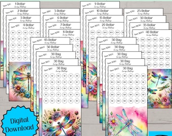 Low Income Savings Challenge Bundle, Monthly Savings Challenge Bundle, Savings Challenge Printable, Savings Tracker, Instant Download
