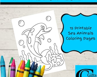 Under The Sea Coloring Pages, Sea Life Coloring, Ocean Creature Coloring Pages, Ocean Life Coloring, Ocean Coloring Page, Kids Coloring Page