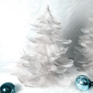 White Feather Trees for Home Decor - Decorative - S, M, L, XL