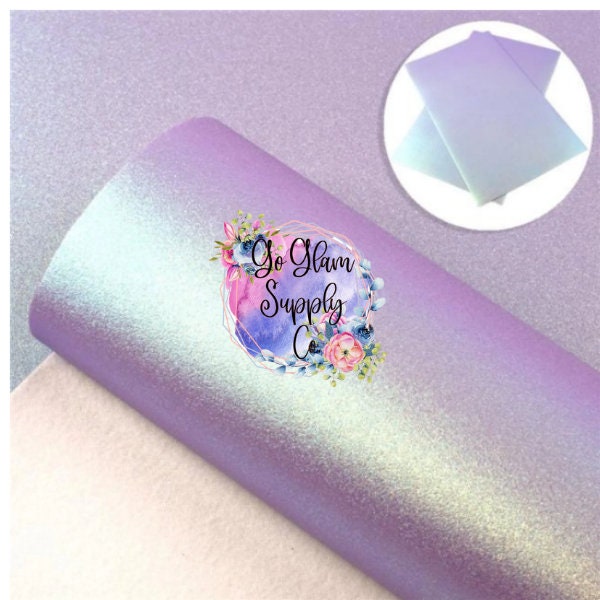 Candy Colored Extra Fine Glitter Fabric Sheets Lavender Macaron