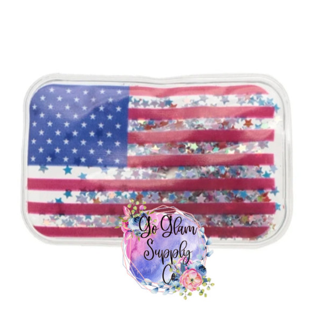 Fourth of July Light up Flag Shaker Sequin Shaker Hair Bow Center Etsy