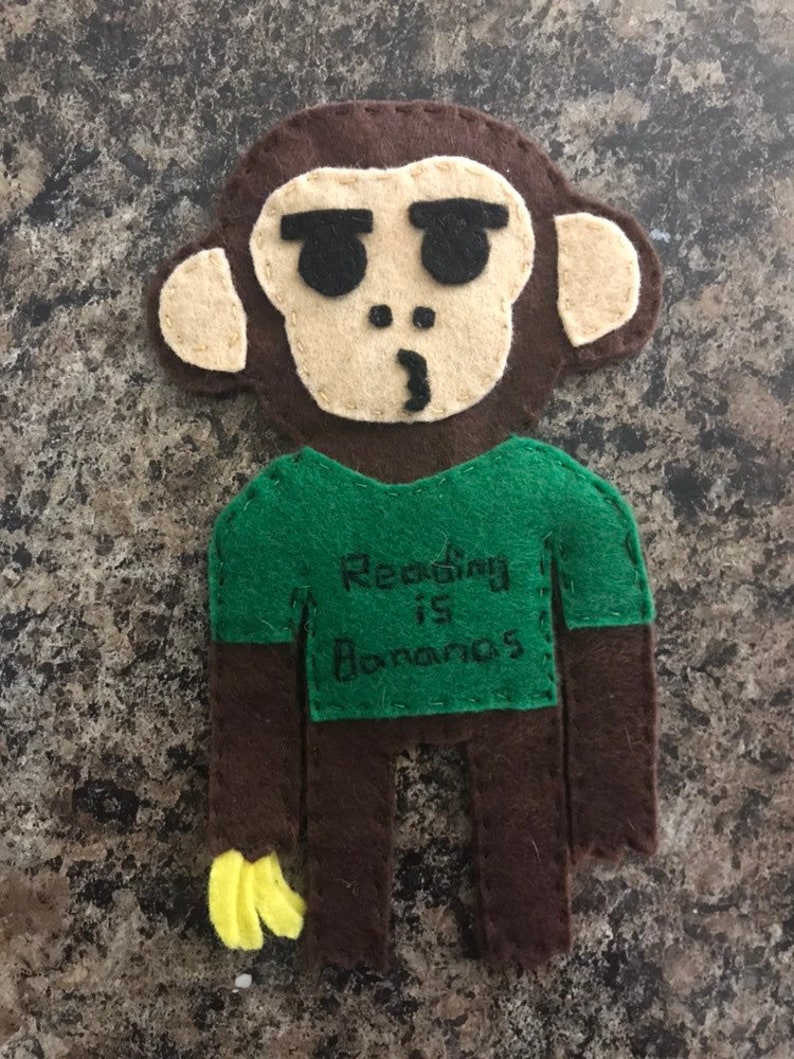 plush animal bookmarks