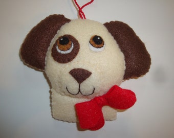 Felt Generic Dogs  and Heart Shapes with Dog Fabric