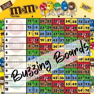 Planche de bingo double MM, 15 joueurs, 75 boules, 1 fichier PDF, 23 x 11 po., 15 lignes, imprimable