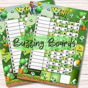 YoshiaBingo Boards 2 PDF (droits et mixtes), 8,5 x 11 pouces, 15 lignes, 1 à 75 boules, imprimable