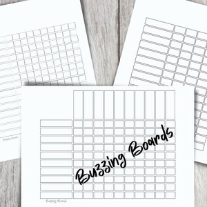 Tableaux de bingo vierges, grille de bingo vierge 10 x 10, grille de bingo double vierge, grille de bingo vierge de 15 lignes, 3 modèles de bingo PNG et PDF vierges