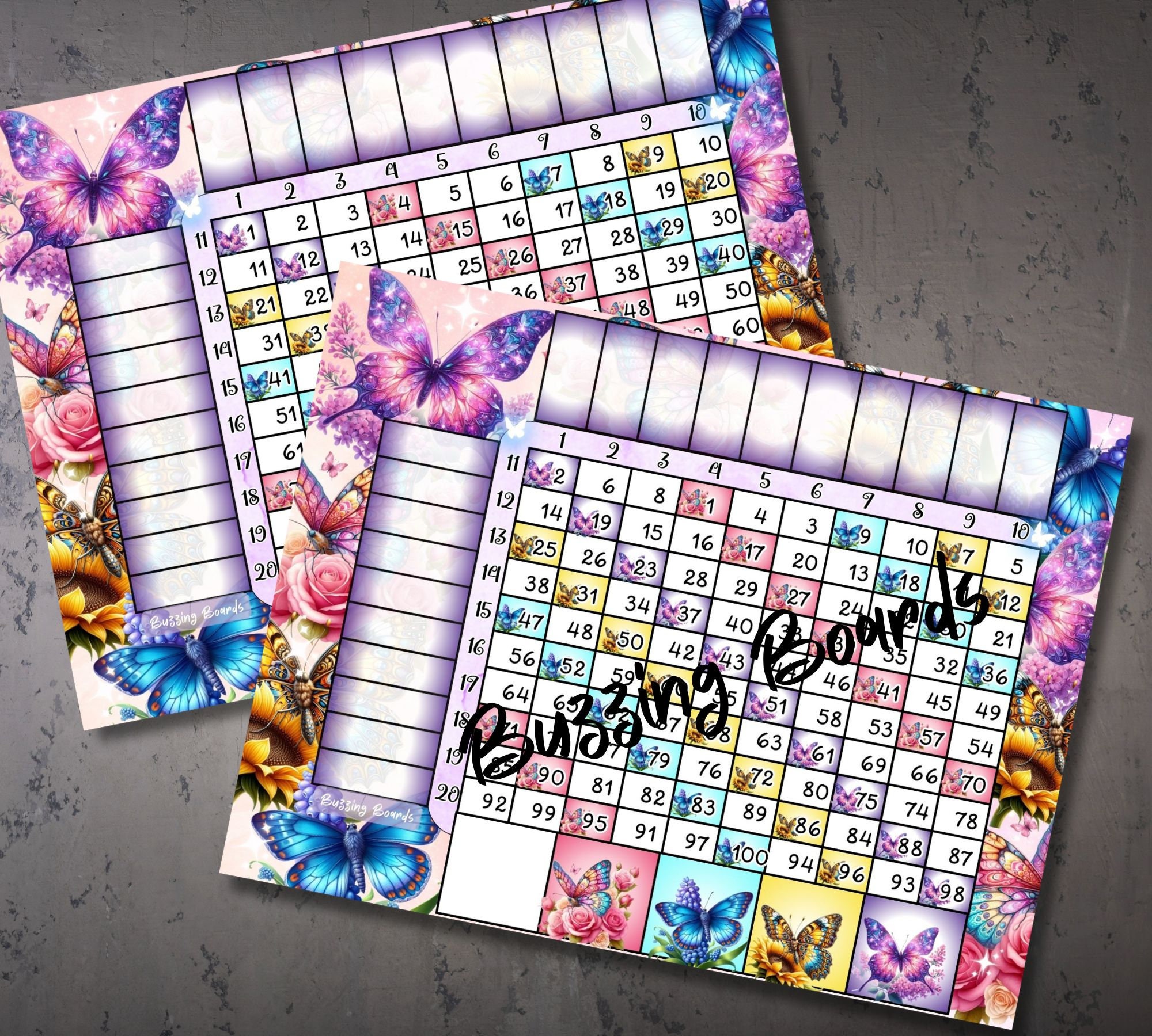 Ten Pack GRID Bingo Boards, 20 Players (straight and Mixed) PDF File, 8 ...