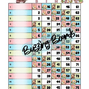 Five Easter Bingo Board Bundle 15 Lines 1-75 Balls 10 PDF mixed and straight 8.5 x 11 inches, Printable, Cute Easter Eggs Theme image 3