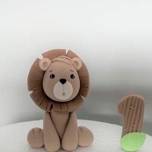 Décorations de gâteau comestibles animaux de la jungle. Décorations de gâteau d&#39;anniversaire pour bébé. Décorations fondantes