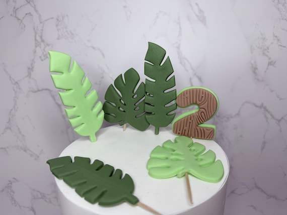 Safari Fondant Cake Toppers, Jungle Animals Elephant, Lion, Zebra, Monkey, Tiger, Hippopotamus, Giraffe