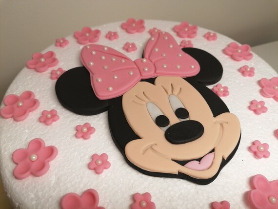 Personalised Pink Minnie Mouse Cake Decorations Minnie Mouse Etsy Personalised Pink Minnie Mouse Cake Decorations Minnie Mouse Etsy