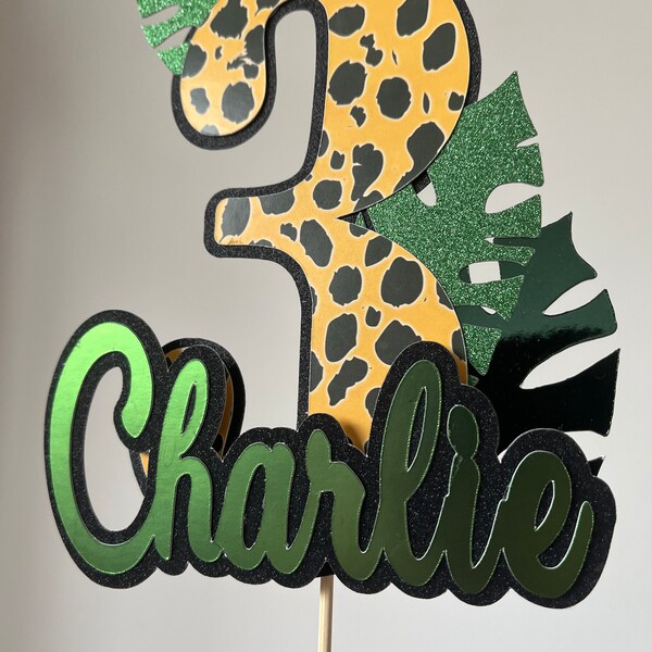 Jungle Cake Topper - Etsy