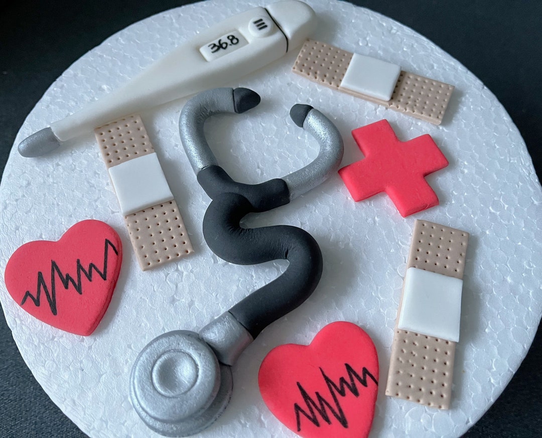 Medical Edible Cake Toppers / Doctor Cake Decoration / Nurse Cake