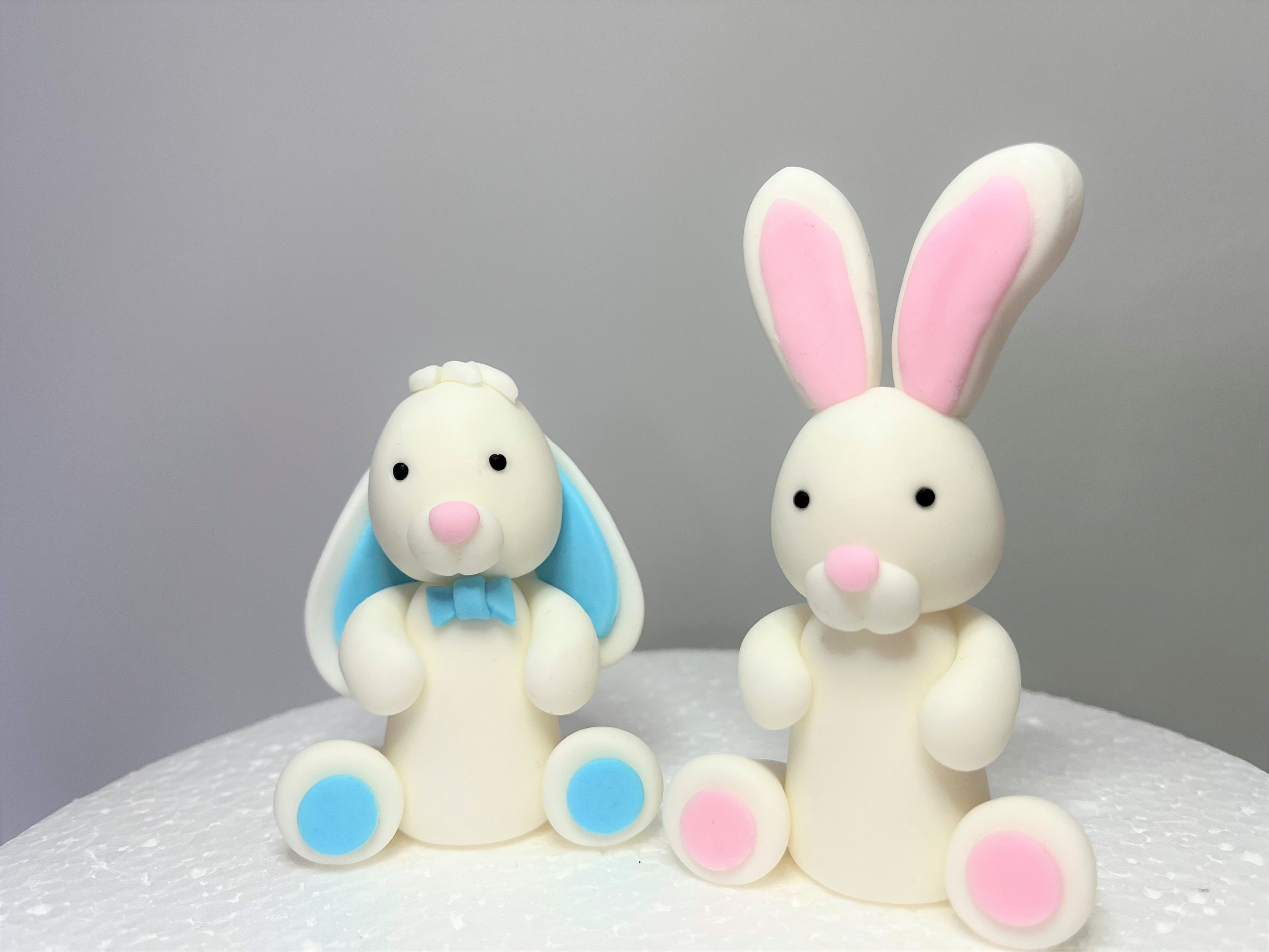 Rabbit Topper Fondant Rabbit Cake Topper. Easter Cake/birthday Cake Edible Decoration ...