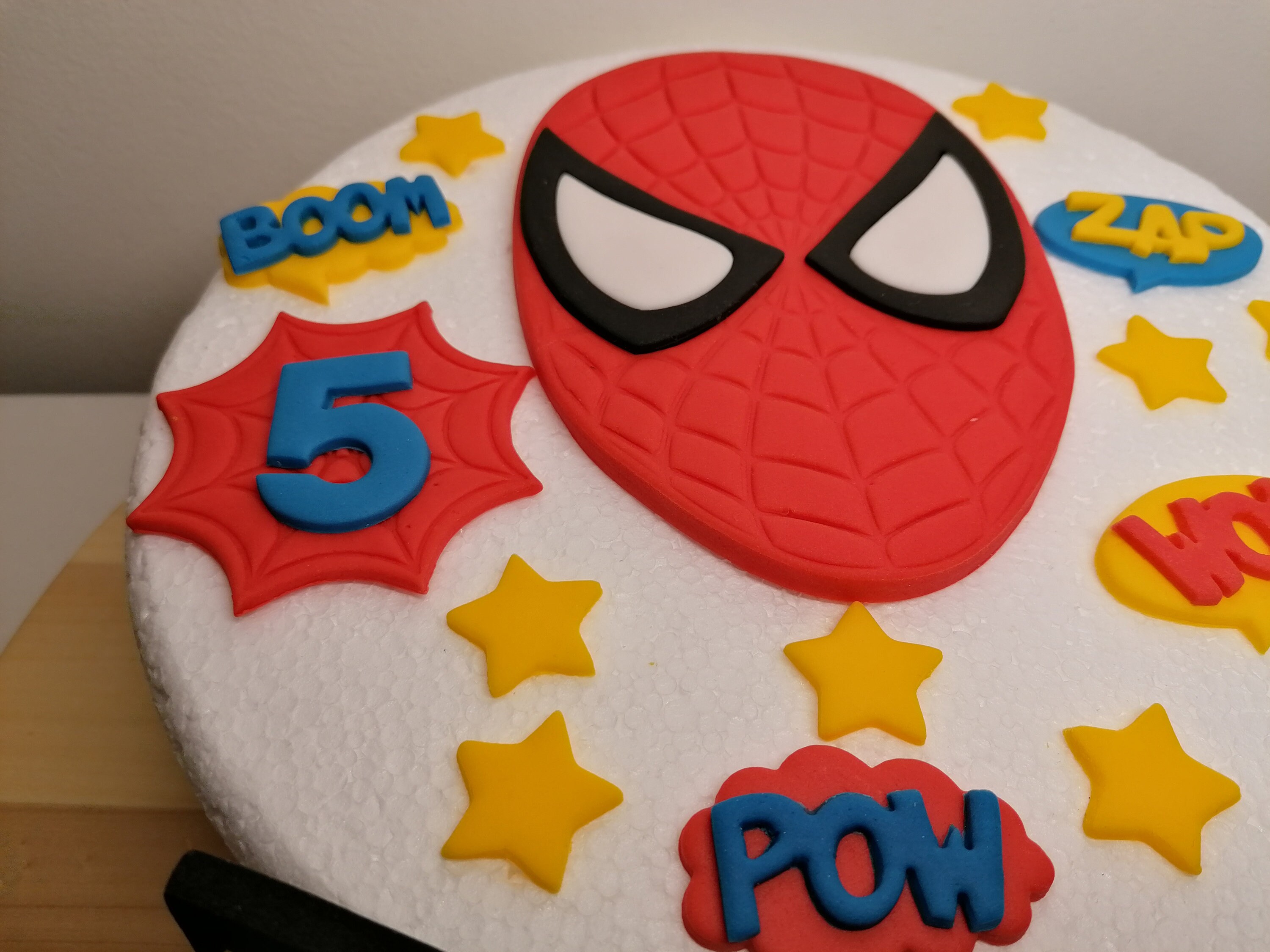 Spiderman fondant cake topper set Edible fondant faces and Etsy