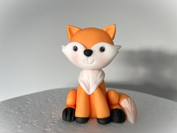 Décorations de gâteau d'animaux de la forêt avec écureuil, renard, cerf, hérisson, décorations de gâteau pour fête prénatale, fête d'anniversaire sur le thème de la forêt