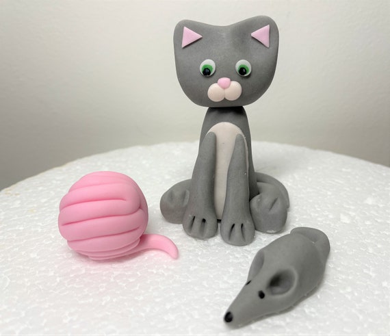 Decorazioni Per Torte A Tema Gatto, 24 Pcs Topper Per Cupcake A Tema Gattino 1