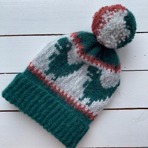 Hat for kids or adults  with dinosaurs on it, Dinosaur Print hat with T-Rex, cozy hat for boys or girls, gift for dinosaur lovers