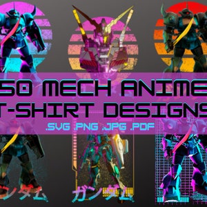 Anime, 50 coolste T-shirtontwerpen, T-shirtontwerpen, TShirt SVG, T-shirt PNG, T-shirtontwerpen, Instant Download, Tee-ontwerpen, SVG 2022