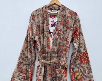 Veste longue en velours, Veste d'hiver, Robe de chambre en velours, Robe de chambre, Robe de chambre de mariée, Taille libre de peignoir, Kimono en velours