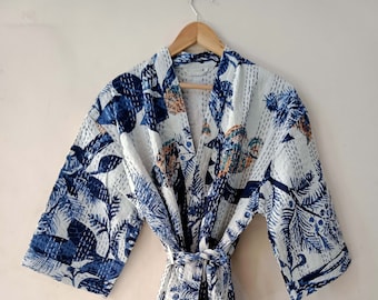 Kimono, Jacke & Mäntel Frauen tragen Geschenk für ihren kantha kurzen Kimono