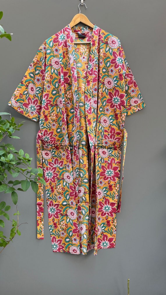 Cotton top kimono robe